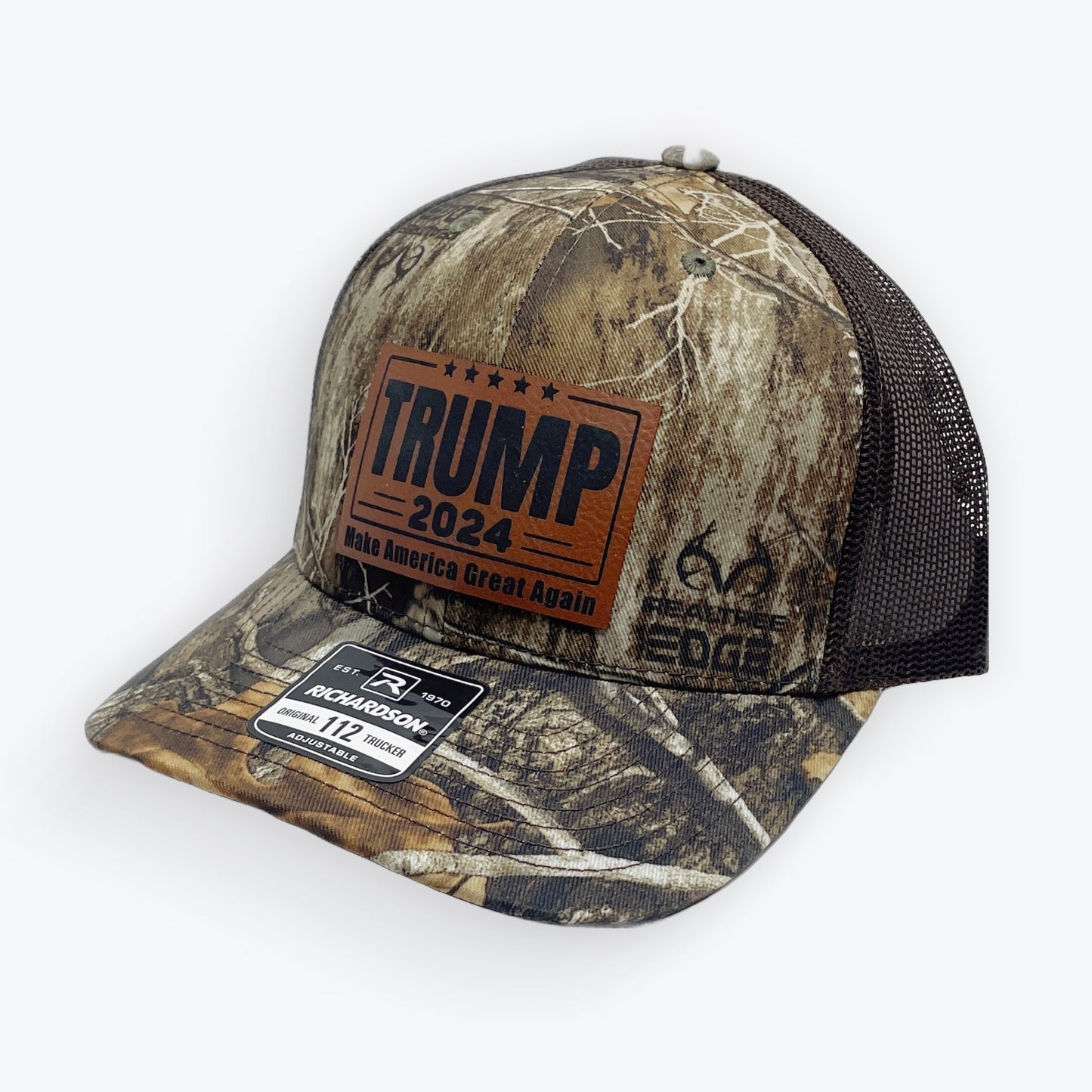 Trump 2024 Cap, Richardson 112, Leather Patch