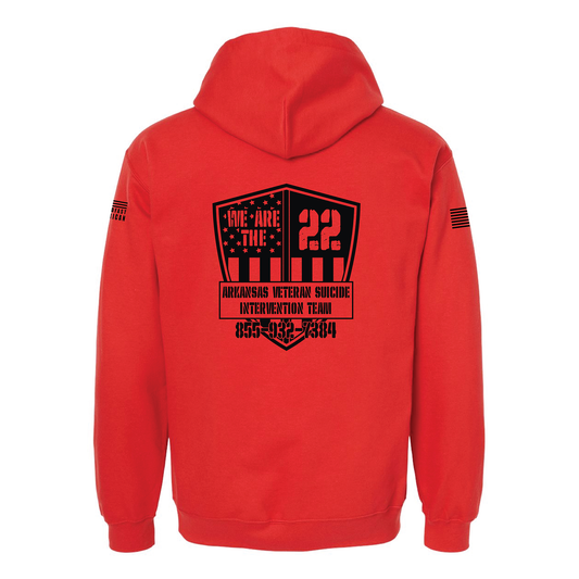 We Are The 22, SoftStyle Hoodie, Red