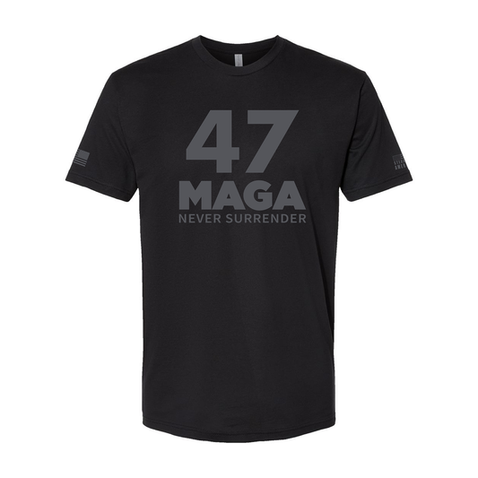 Dark MAGA 47 - Never Surrender T-Shirt