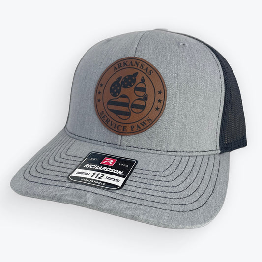 Arkansas Service Paws Cap, Richardson 112, Leather Patch