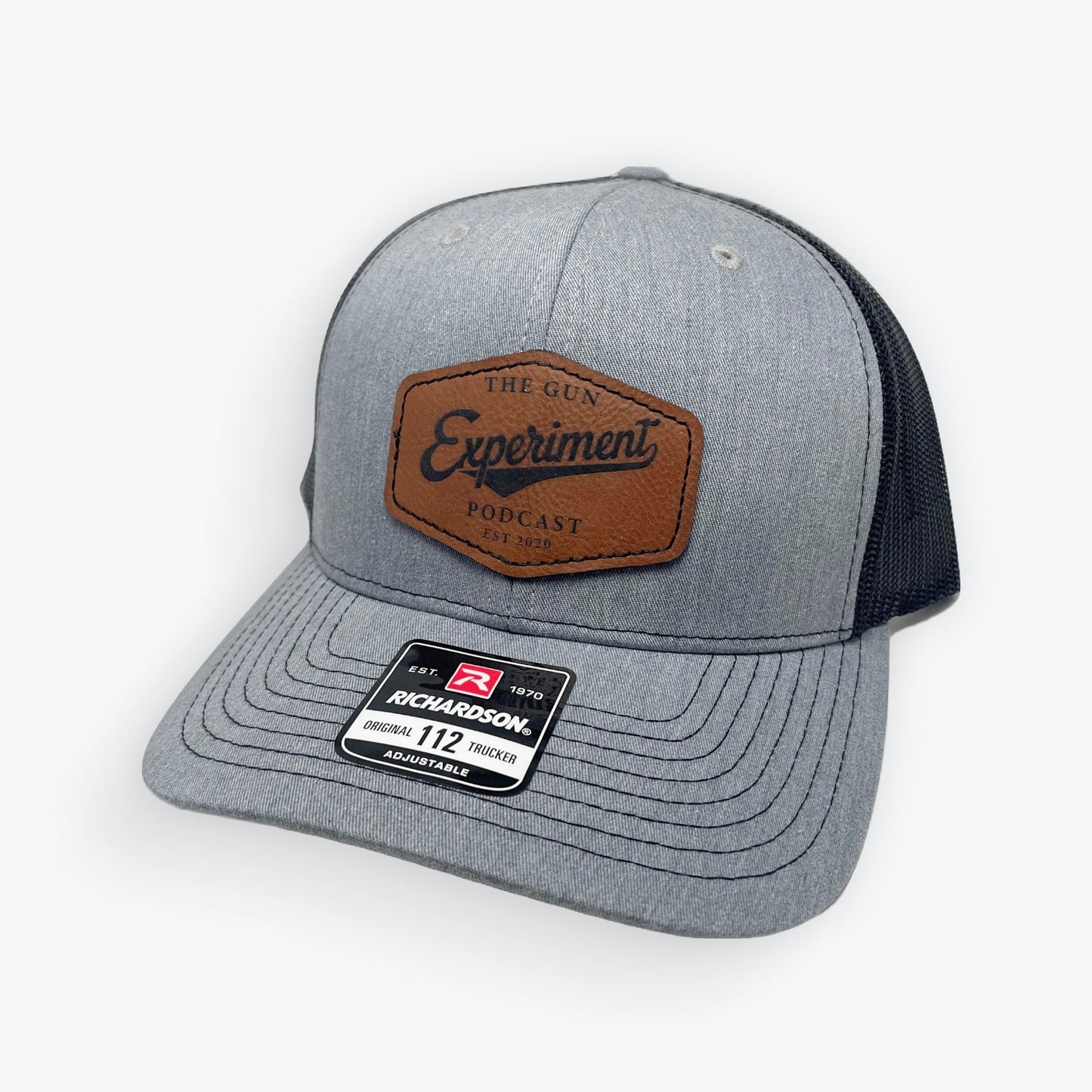 The Gun Experiment Podcast Cap, Richardson 112, Leather Patch, Multiple Colors