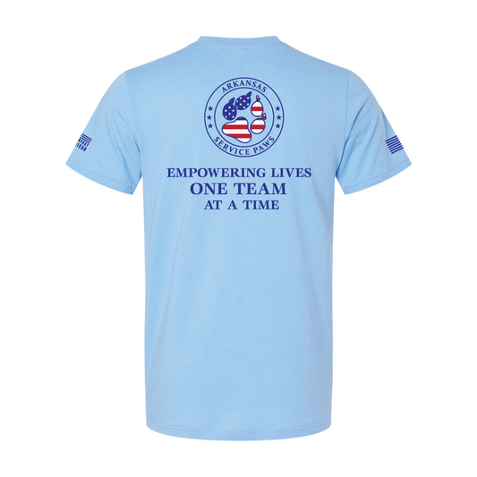 Arkansas Service Paws, Short Sleeve, Baby Blue