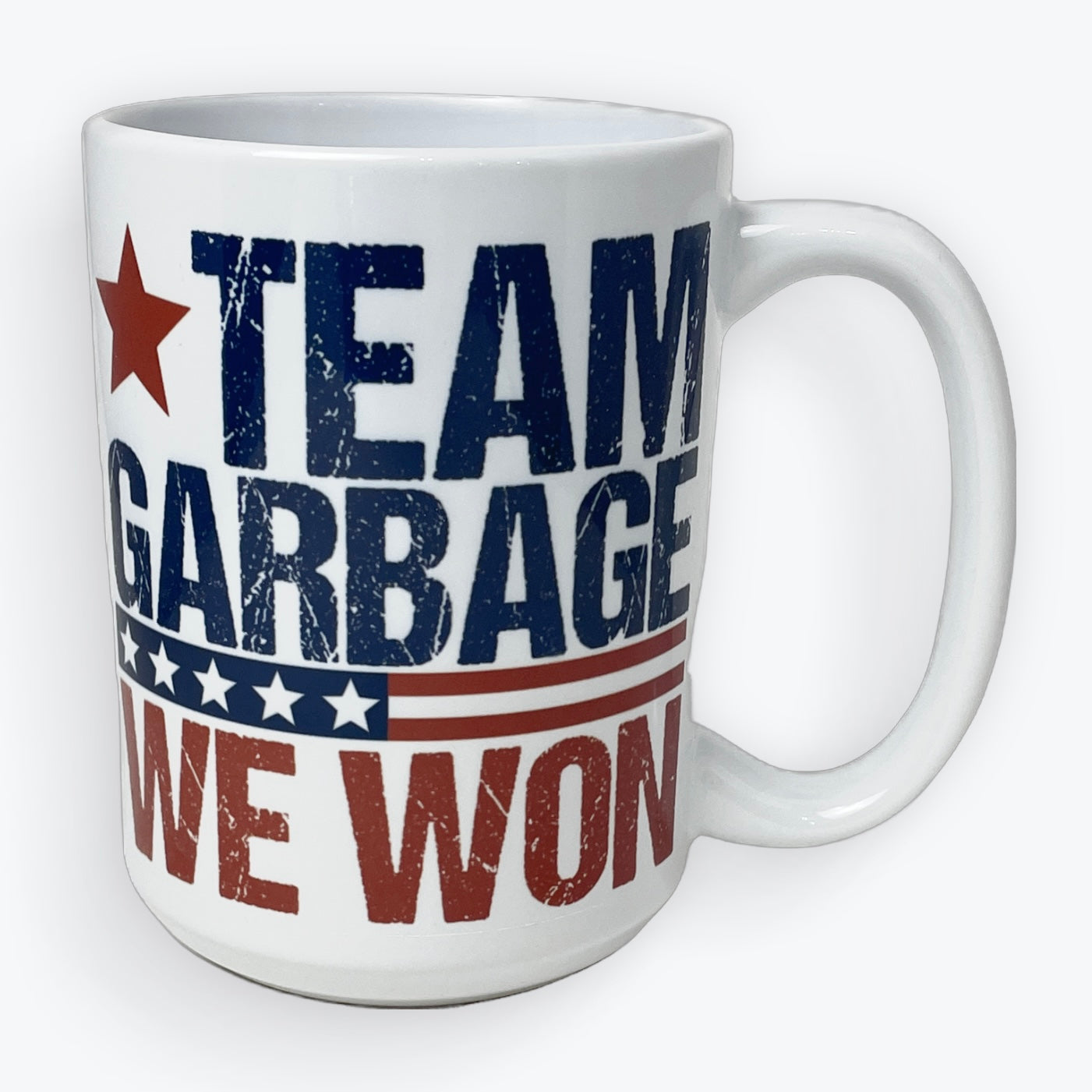 Trump Team Garbage We Won Coffee Cup, Ceramic, 15 oz.