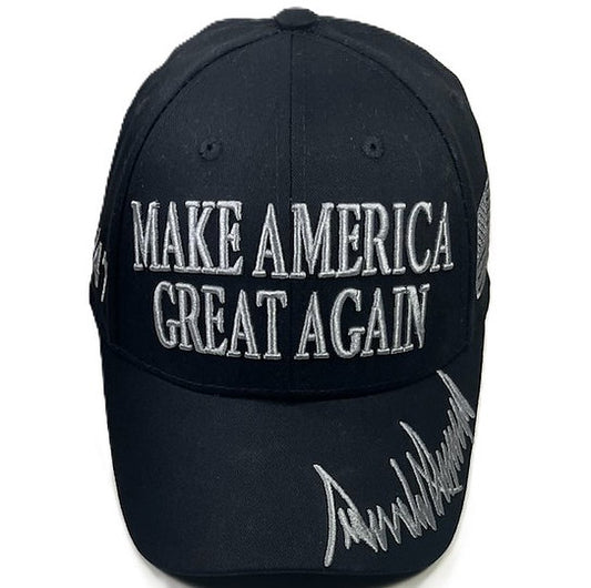 Dark MAGA Trump Cap, Black