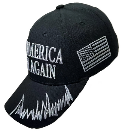 Dark MAGA Trump Cap, Black