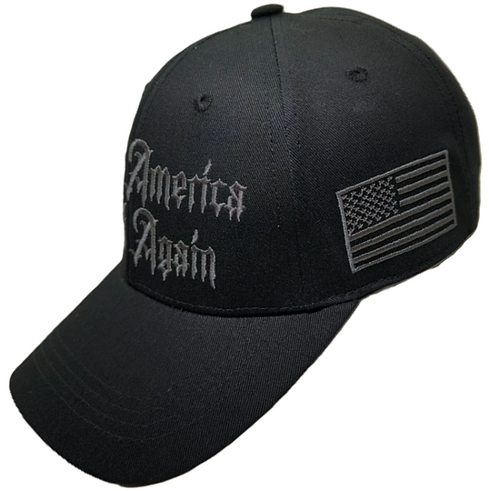 Gothic Dark MAGA Trump Cap, Black