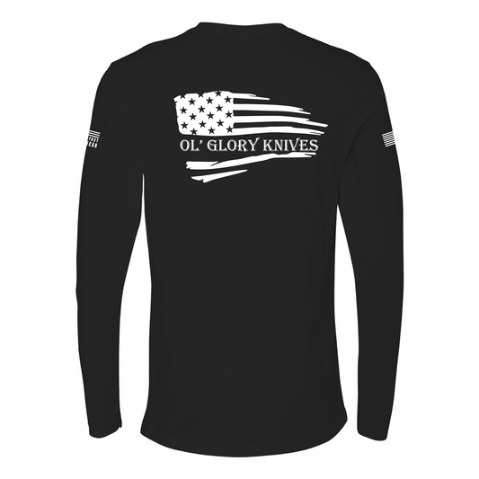 Ol 'Glory Knives Flag, Long Sleeve T-Shirt