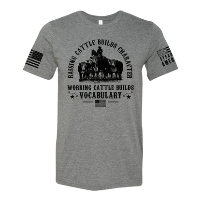 Working Cattle Builds Vocabulary T-Shirt