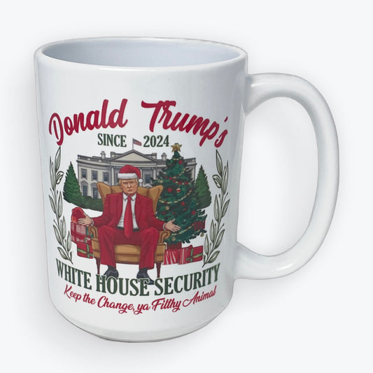 Donald Trump's White House Security Coffee Cup, Ceramic, 15 oz.