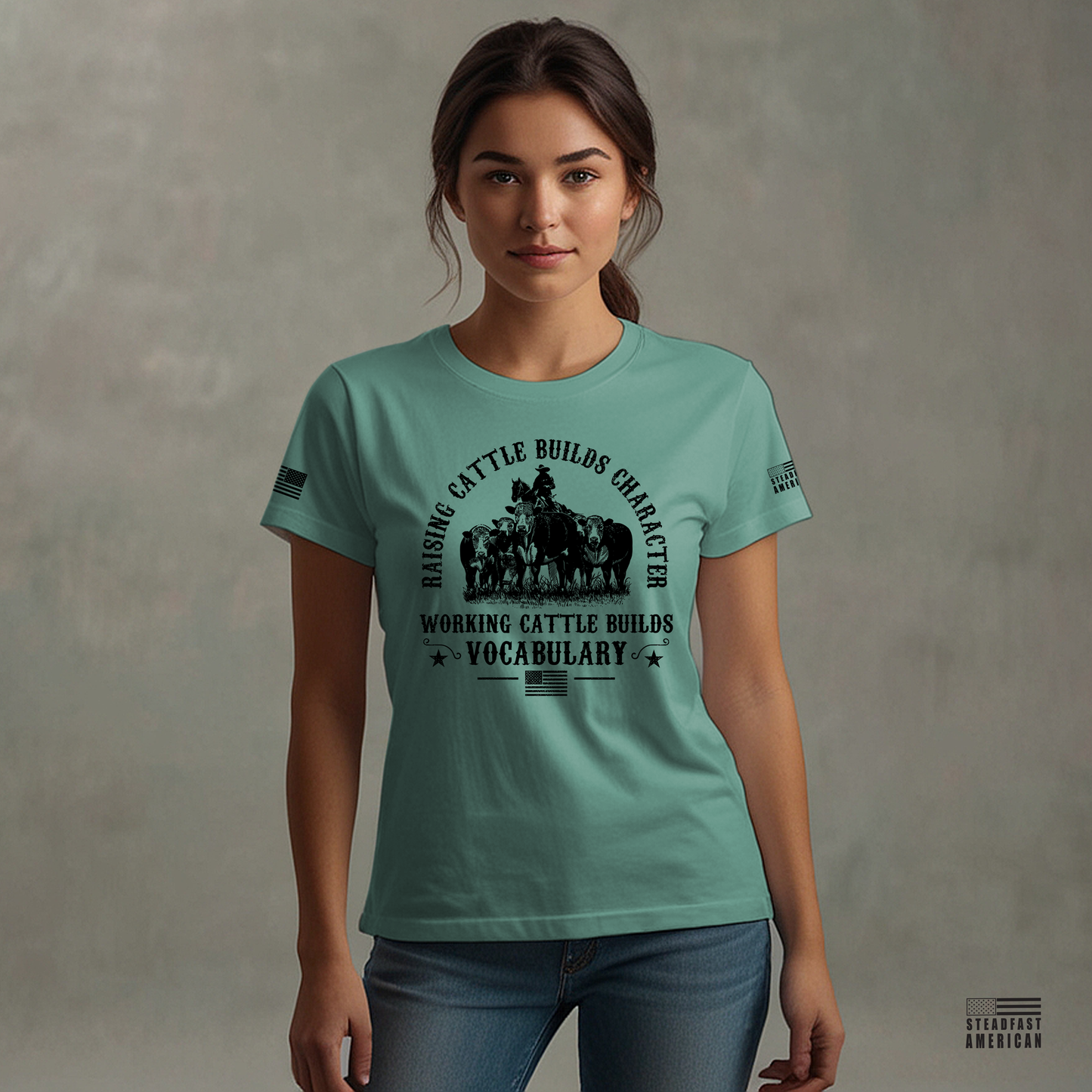 Working Cattle Builds Vocabulary T-Shirt